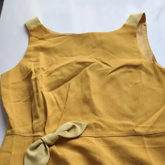 MaxMara Marigold Yellow Sheath Midi Dress Medium - Picture 3 of 10